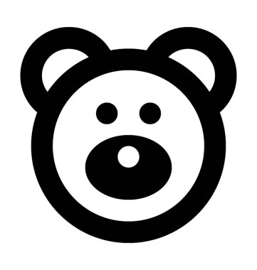  oyuncak ayı vektör simgesi 