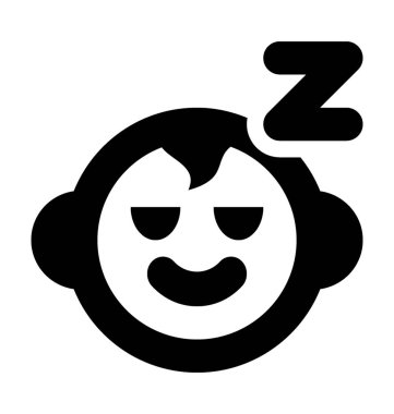  Bebek Uyku vektör simgesi 