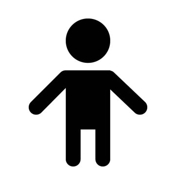 Çocuk vektör simgesi 