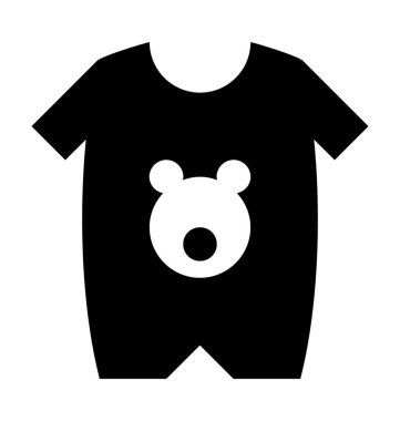  Bebek Romper vektör simgesi 