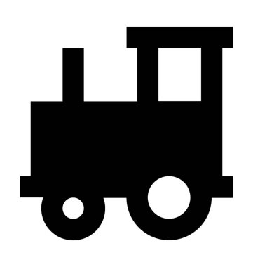  Oyuncak tren vektör simgesi 