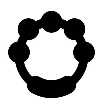  Çıngırak vektör simgesi 