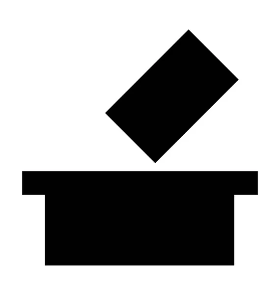 Omröstning gjutning vektor symbol — Stock vektor