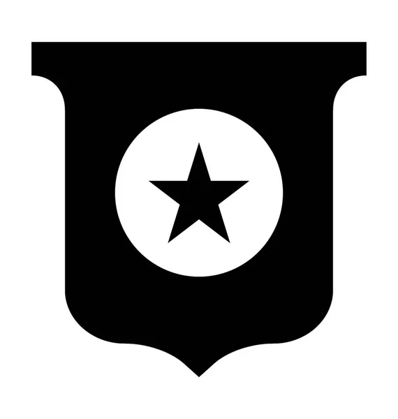 Gwiazda Tarcza Vector Icon — Wektor stockowy
