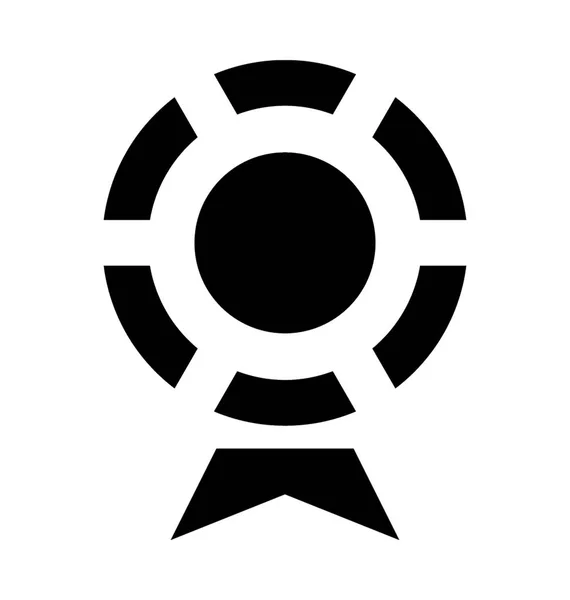 Ícone do vetor do emblema da fita — Vetor de Stock