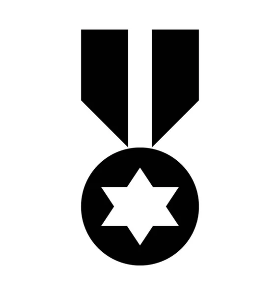 Icona vettoriale medaglia stellare — Vettoriale Stock