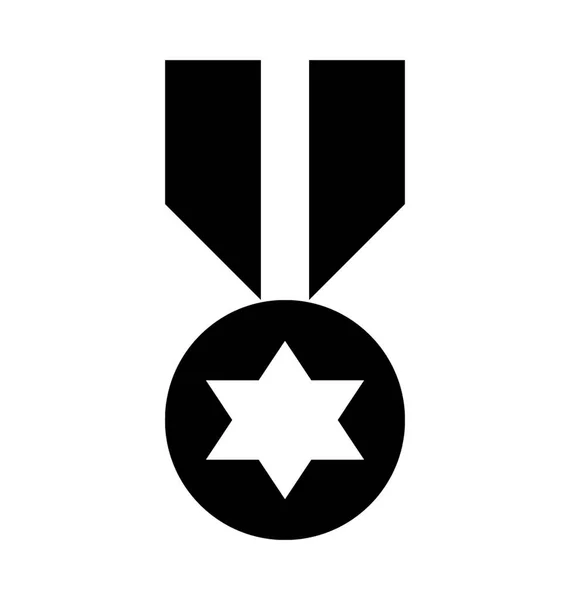 Star Medal Vector Icon — Stock Vector