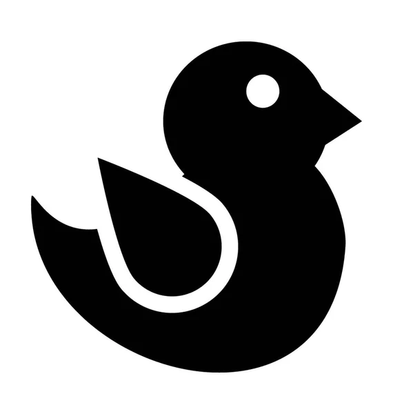 Fürdő kacsa Vector Icon — Stock Vector