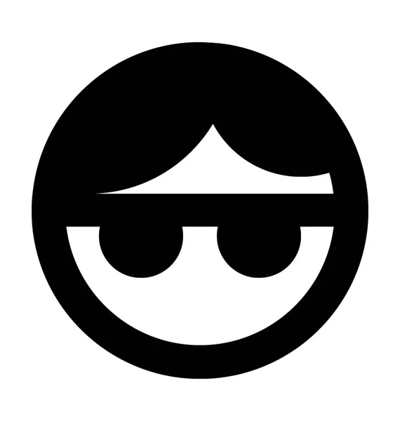 Cool Smiley Vector Icono — Archivo Imágenes Vectoriales