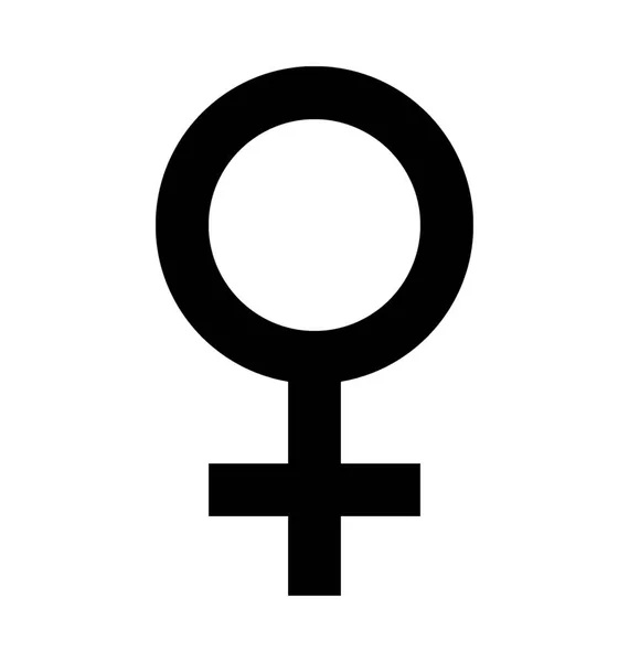 Female Sign Vector Icon — Stock Vector