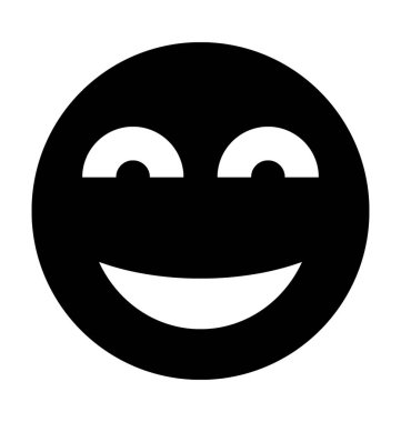  Gülümsemek ifade vektör simgesi