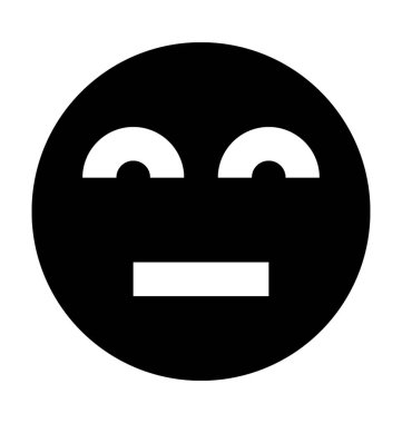  Suskun ifade vektör simgesi