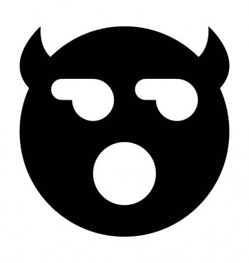  Şeytan Smiley vektör simgesi