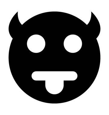  Şeytan Smiley vektör simgesi