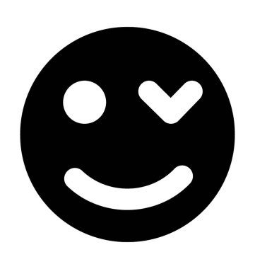  Yüz vektör simgesi göz kırpıyor