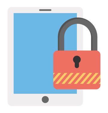  Hareket eden kilit düz simgesi