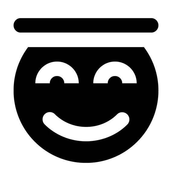 Angel Smiley vektor symbol — Stock vektor