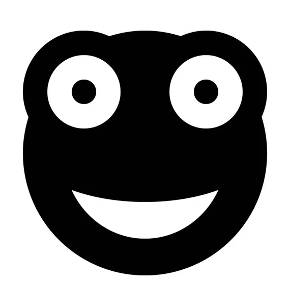 Ícone do Vetor do Emoticon Rindo —  Vetores de Stock