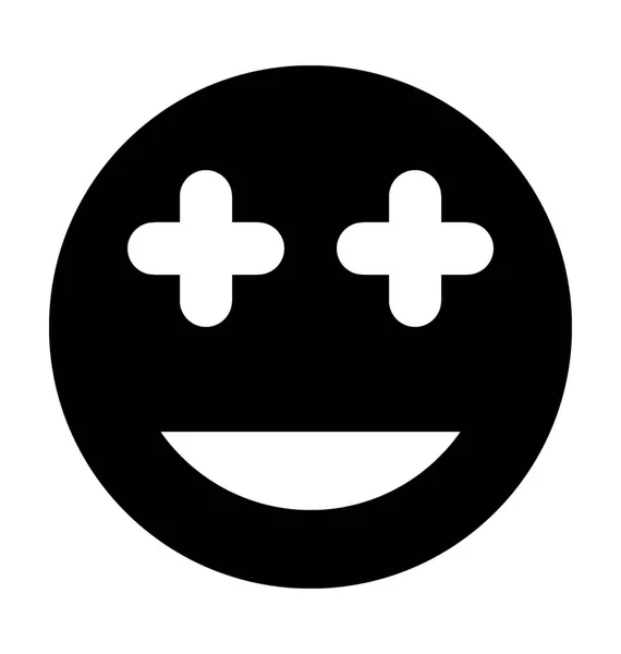 Ícone de vetor sorridente feliz — Vetor de Stock