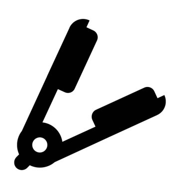  Saç Düzleştirici vektör simgesi