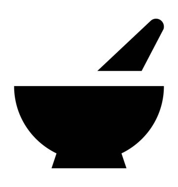  Havan ve tokmak vektör simgesi