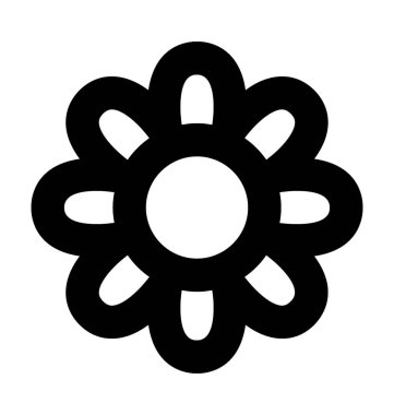  çiçek vektör simgesi