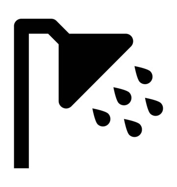  Duş vektör simgesi