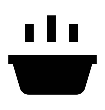  Buğulanmış su vektör simgesi