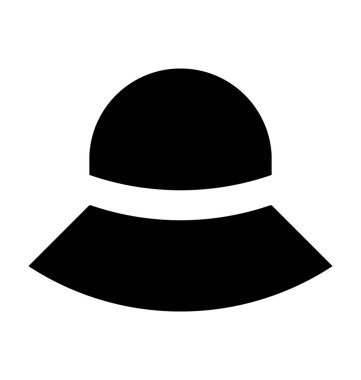  Kova şapka vektör simgesi