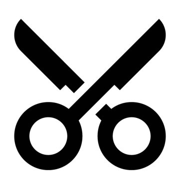  Makas vektör simgesi