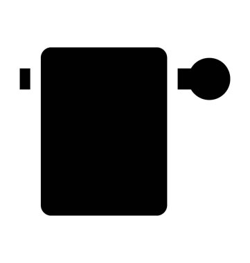  Havlu demiryolu vektör simgesi