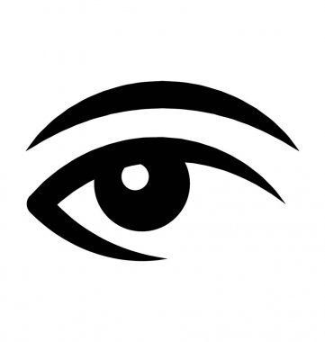  Kadın göz vektör simgesi