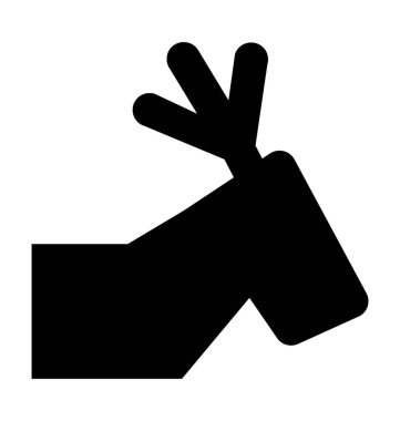  Ren geyiği vektör simge baş