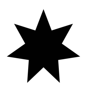  Vektör yıldız simgesini patlama 