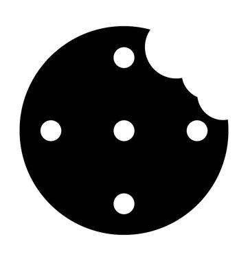  Bisküvi ısırık vektör simgesi 