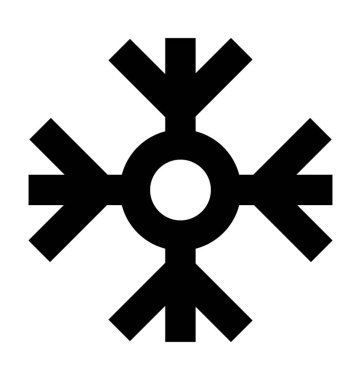  Kar Tanesi vektör simgesi