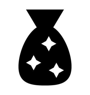  Santa çuval vektör simgesi