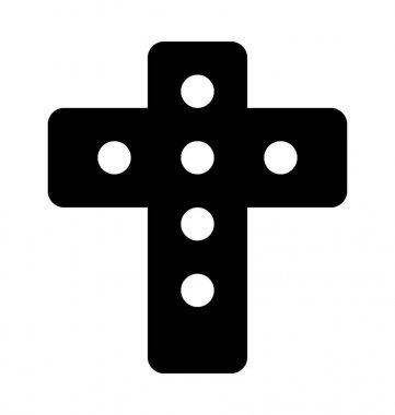 Kutsal haç vektör simgesi