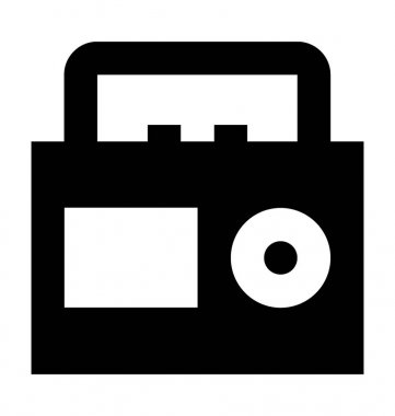  Boombox vektör simgesi