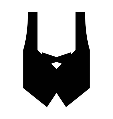  Kadın yelek vektör simgesi 