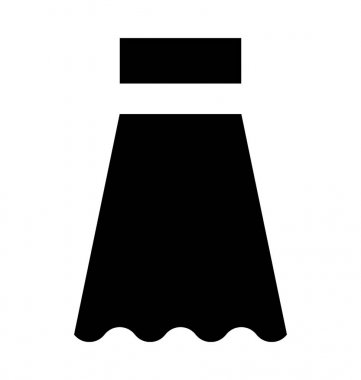  Boynuzlanan etek vektör simgesi 