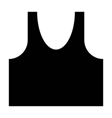  Yelek vektör simgesi 