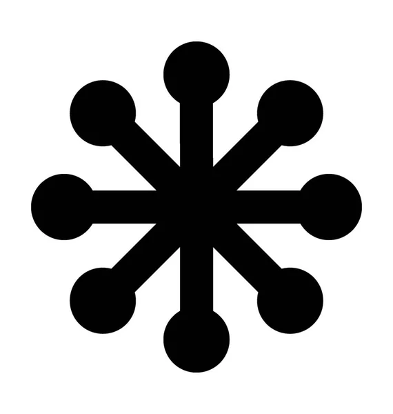 Snowflake Vector Icon — Stock Vector