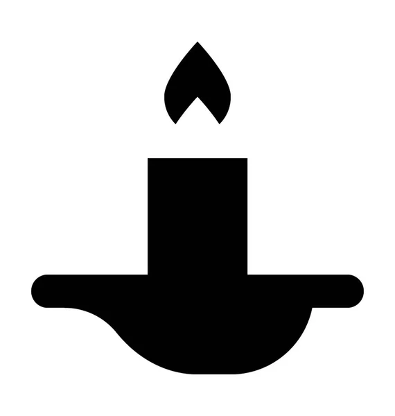 Kerzenvektorsymbol — Stockvektor