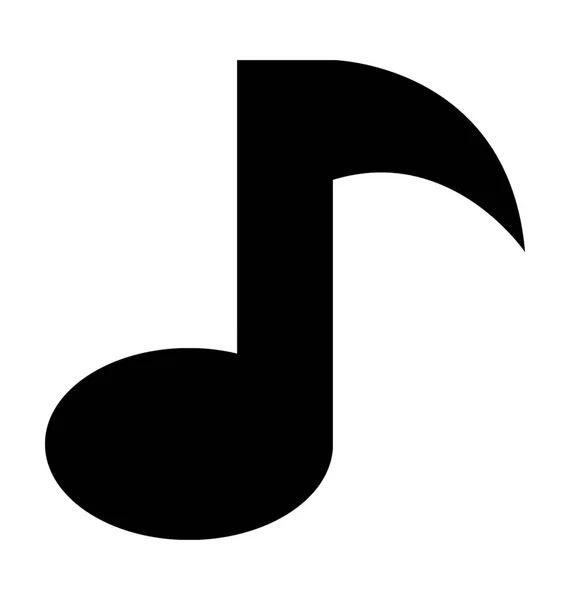 Note musicale icône vectorielle — Image vectorielle