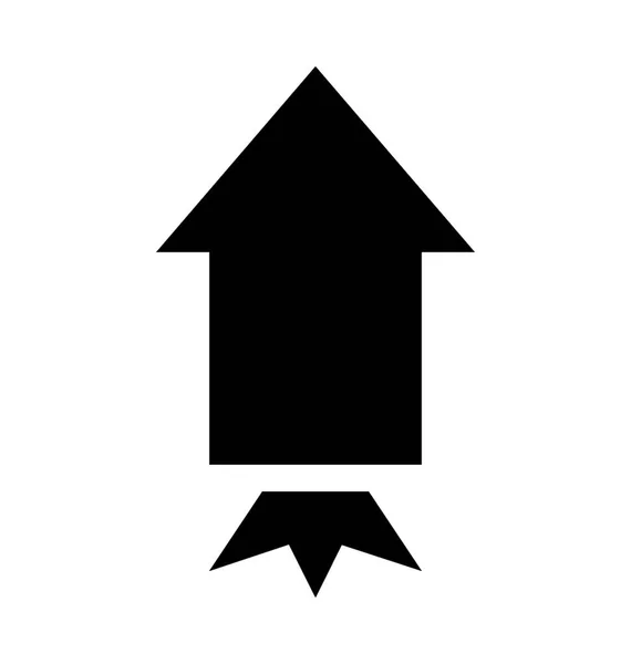 Ikone des Raketenfeuers — Stockvektor