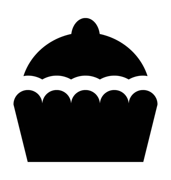 Cupcake vector icono — Vector de stock