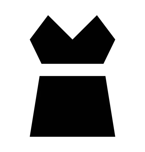Kvinnor hus klänning vektor symbol — Stock vektor