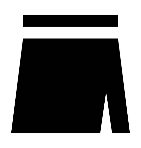 Falda vector icono — Vector de stock