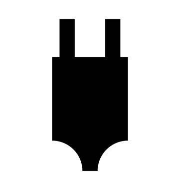  Tankini vektör simgesi